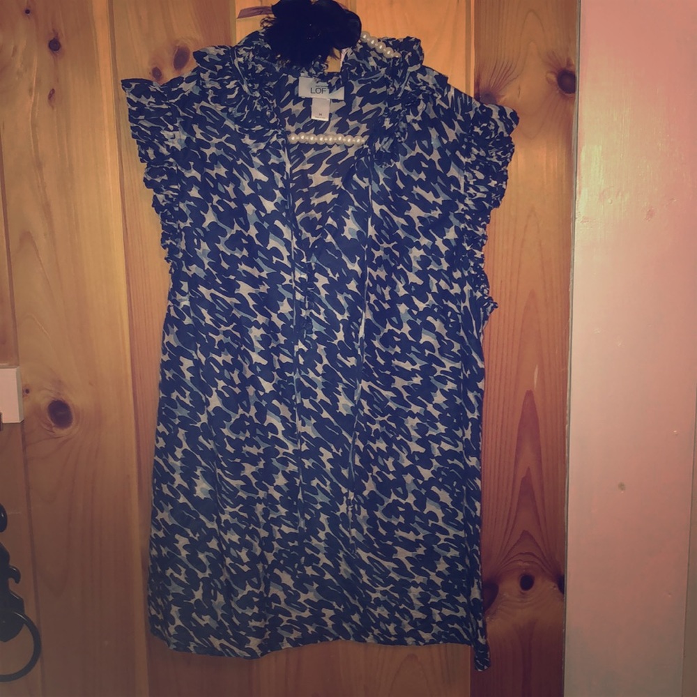 LOFT silky blouse EUC